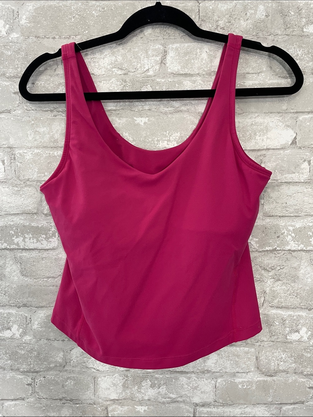 HALARA Hot Pink SoftlyZero™ Plush Padded V Neck Running Tank